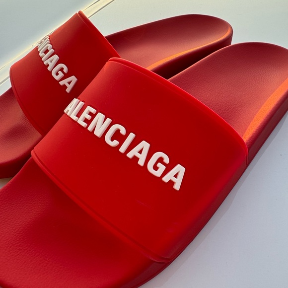 MENS BALENCIAGA POOL SLIDES 🌊 Size 9 - Picture 5 of 10